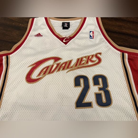 VTG Lebron James Adidas Cleveland Cavaliers Swingman Rookie Jersey Large +2 - Picture 2 of 11